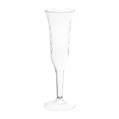 Clear Plastic Champagne Flutes - 5 oz. (96 Flutes)