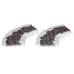 Lemax 2 Pc Stone Road (Curved)