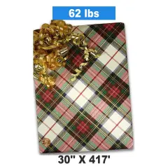 Plaid Christmas Wrapping Paper Highland Plaid 30''&times;417 '
