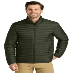 Eddie Bauer&reg; Packable Quilted Full Zip Olive Green