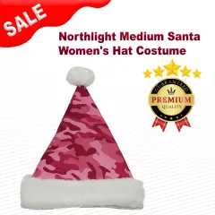 Northlight Medium Santa Women's Hat Costume