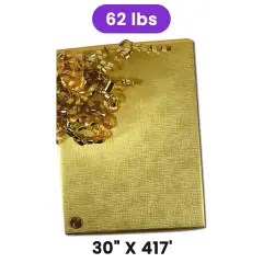 Gold Texture Embossed Metallic Wrapping Paper 30" x 417" Roll