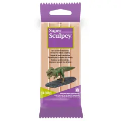 Super Sculpey: Polymer Clay: Beige - 1 lb Pack - Soft Oven Bake Clay, Non-Toxic, Created For Advanced Sculptors-Artists-Model Makers-Movie Studios