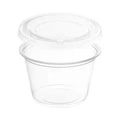 Clear Plastic Portion/Souffle Cups with Lids - 4oz (2500 Settings)