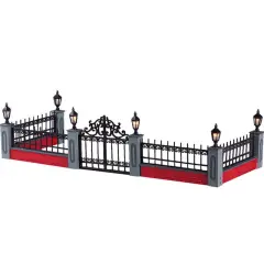 Lemax Lighted Wrought Iron Fence