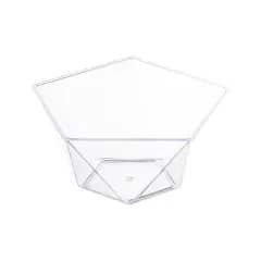 Clear Star Pentagon Disposable Plastic Dessert Cups - 3.5 oz. (288 Cups)