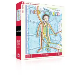 New York Puzzle Company Subway Man 500 Piece Piece Jigsaw Puzzle