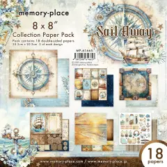 Memory Place Double-Sided Collection Pack 8"X8"-Sail Away