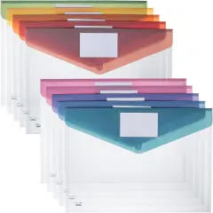 Clear Plastic Envelopes with Snap Closure