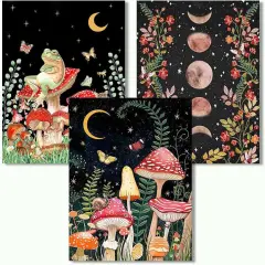 3 Pack Mushroom Diamond Painting Kits for Adults