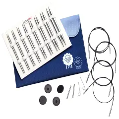 KnitPro-Nova Deluxe Interchangeable Knitting Needle Set 5"-Set Of 8 Pair - Normal