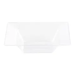 Clear Square Plastic Soup Bowls - 12 oz. (120 Bowls)
