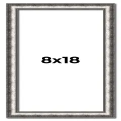 Panoramic Slim Profile Silver Frame - UV Acrylic, Foam Board Backing, Hanging Hardware