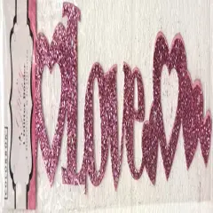 Colorbok Love Glitzy Glitter Chipboard Border