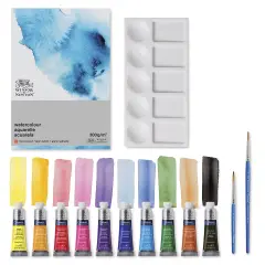 Winsor & Newton Cotman Watercolors - Set of 14, Essential Colors, 5 ml Tubes