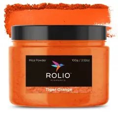 Rolio - 1 Jar Mica Powder (Tiger Orange) - 100g