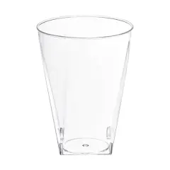 Clear Square Bottom Disposable Plastic Cups - 10 oz. (500 Cups)