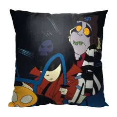 Warner Brothers Beetlejuice 18 Inch Throw Pillow Animated GhostRider