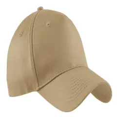 Port & Company&reg; Five Panel Twill Cap Khaki