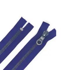 Zipper &ndash; Purple 8MM Antique Nickel Closed Bottom