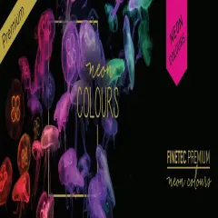 Finetec Premium Fluorescent Watercolour Set 6/Pkg-Neon