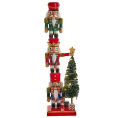 Kurt Adler 18-Inch Battery Operated Nutcracker with Light Up Tree