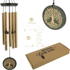Wind Chimes for Outside, 30 Inch Memorial Windchimes for Loss of Loved One Engrave Tree of Life