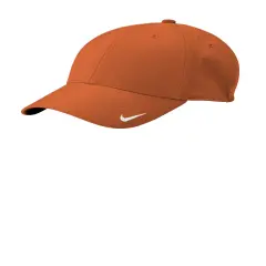 Nike&reg; Dri FIT Legacy Cap Moisture Wicking Adjustable Sports Hat with Classic Style Desert Orange