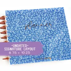 Undated Planner - Signature Layout, Disc Bound - "Amalfi Floral" (#606)