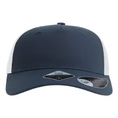 Atlantis Headwear&reg; Sustainable Five-Panel Trucker Cap Navy/ White
