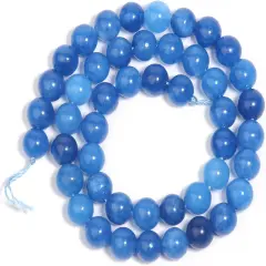 60pcs 6mm Natural Stone Beads Kyanite Beads Crystal Gemstone for Jewelry Making, DIY Bracelet Necklace