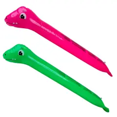 Pool Central Dinosaur Twisty Tube Inflatable Swimming Pool Noodle - 5.25' - Set of 2 Pink