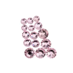 Crystal Lane DIY Combo Glass Flatback Rhinestones SS16 / SS20 / SS30 Light Pink