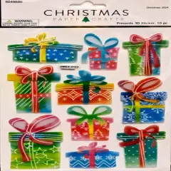 Christmas Paper Crafts Presents Dimensional Stickers