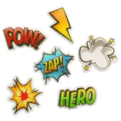 Super Hero Assortment Dec-Ons&reg; Decorations 12ct