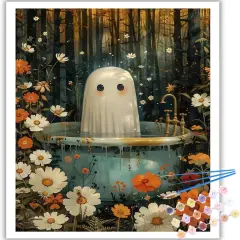 Ghost Paint by Number Kits - 16x20 in (Frameless)
