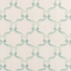 Rain - Aqua & Teal Abstract & Geometric Upholstery Fabric 54 Inches"