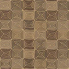 Safari - Brown AbstractGeometric,greek Key Upholstery Fabric 54 Inches"
