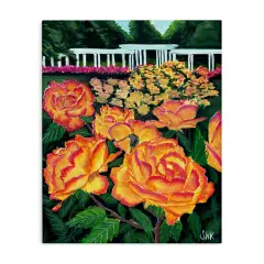 Stupell Industries Rose Garden In Bloom Canvas By Sarah Waldron Kimball