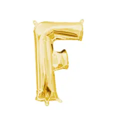 Anagram&reg; 16" Gold Letter F Balloon Air Fill Only Foil Mylar