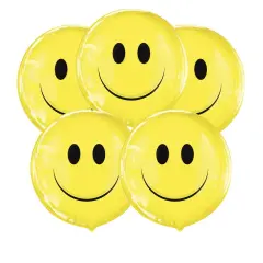 Smile Face Gelliball 18 Inch Plastic Balloon