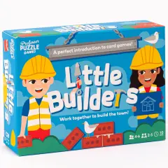 Professor Puzzle: Little Builders - Memory & Collection Card Game, Work Together To Build The Town, Ideal Starter Game, Teamwork, Kids 4+, 2-5 Players