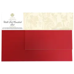 Luxury Matte Foil Cardstock Red