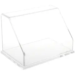 Plymor Clear Acrylic Slanted Front Display Case, 9" W x 6" D x 6" H