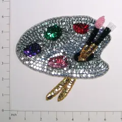 Artist Pallette Sequin Applique/Patch