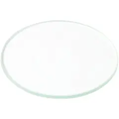 Plymor 3" Round, 3mm Thick Non-Beveled Clear Glass Circle