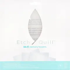 We R Etch Quill Plastic Sheets 8"X8" 6/Pkg
