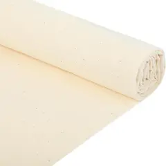 White Cotton Muslin Fabric - 63x19 Inch (1.75Yard)
