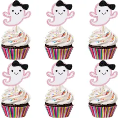 Ghost Birthday Baby Shower Cupcake Toppers