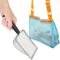 4E's Novelty 2 Set Shark Tooth Sifter &ndash; Packable Beach Toy Set